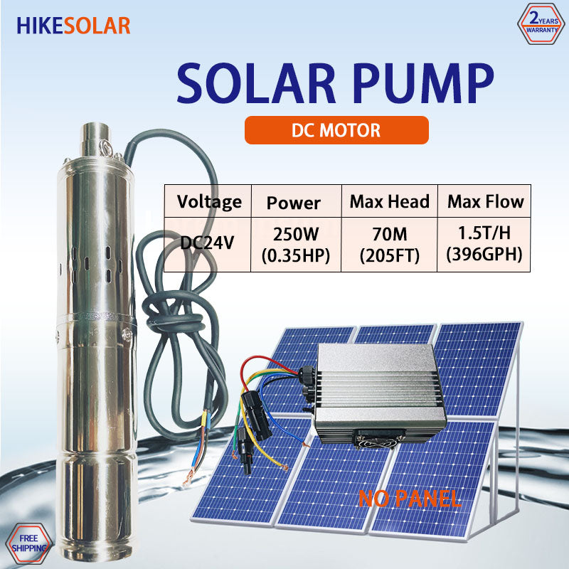Economic Brushless DC Solar Submersible Pump 180W‑750W, Cost‑Effective Deep Well Water Pump for Off‑Grid Irrigation