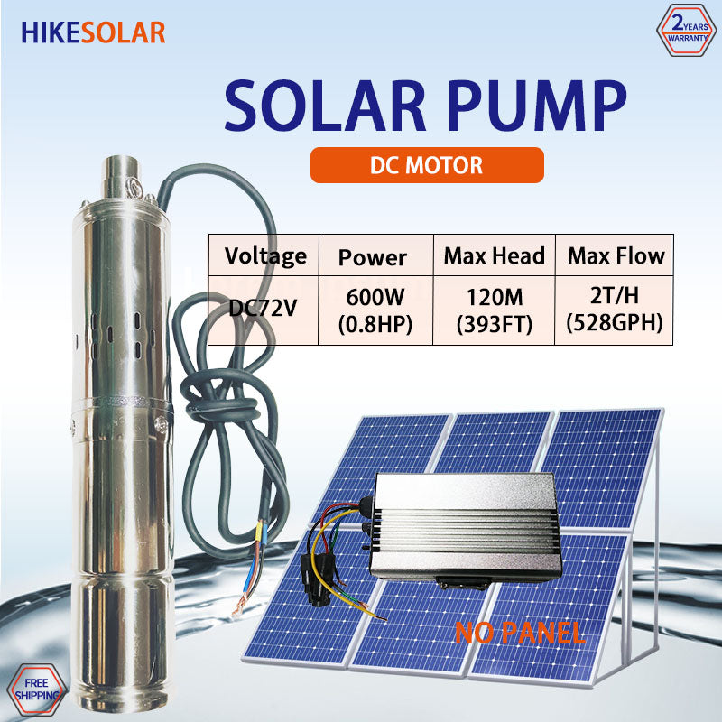 Economic Brushless DC Solar Submersible Pump 180W‑750W, Cost‑Effective Deep Well Water Pump for Off‑Grid Irrigation