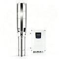 6 Inch 3.5HP Hybrid Solar Submersible Well Pump AC/DC Switchable MPPT, Ideal for Remote Farm Livestock Watering