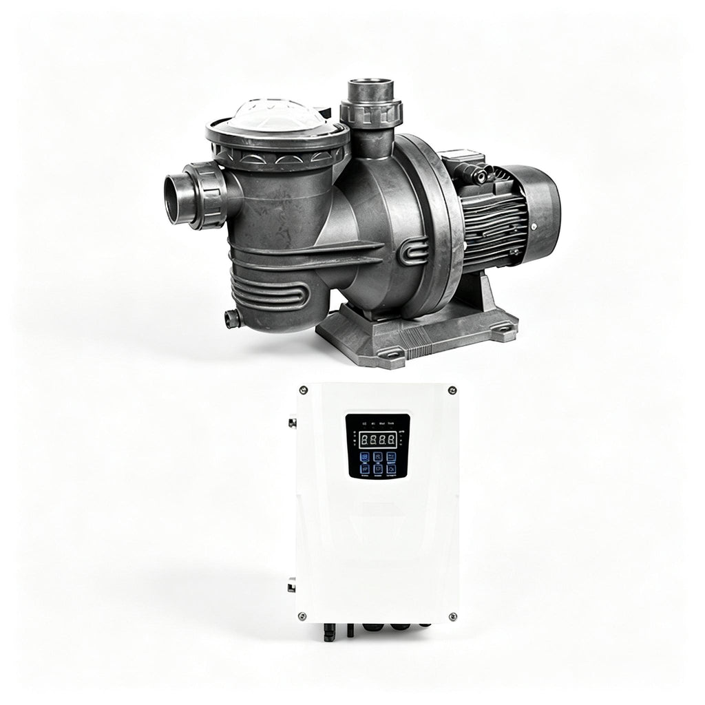 Solar Pool Pump, DC & AC‑DC Hybrid Optional, Brushless Motor Surface Centrifugal Water Pump for Swimming Pool Circulation, Filtration & Pond Water Treatment