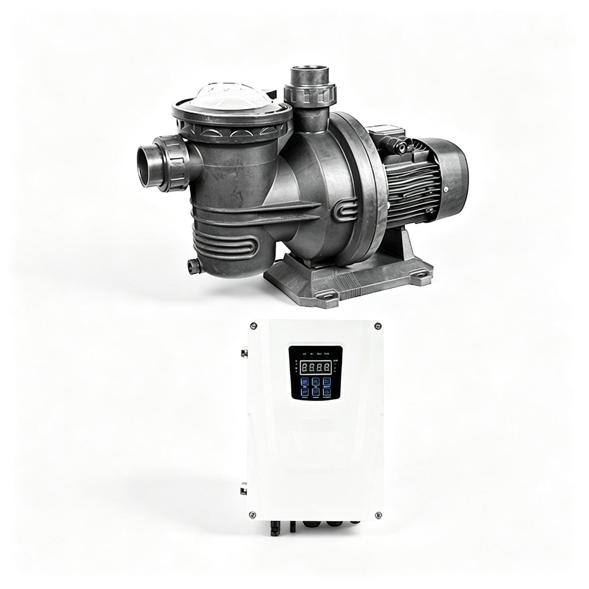 Solar Pool Pump, DC & AC‑DC Hybrid Optional, Brushless Motor Surface Centrifugal Water Pump for Swimming Pool Circulation, Filtration & Pond Water Treatment