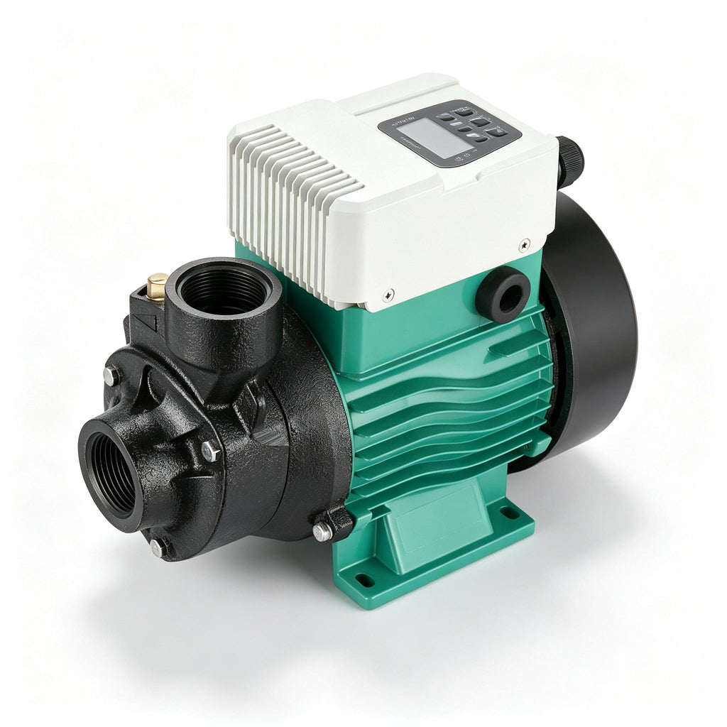 DC Solar Self‑Priming Booster Pump, Brushless Motor, Plastic Impeller 250W‑750W Economic Model with Display for Home Water Supply Irrigation