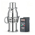 3‑Phase AC‑DC 380V Large Flow Solar Submersible Drainage Pump, Full Stainless Steel Body, Brushless Motor 3‑7.5KW, Max DC 700V with Controller for Tank Drainage & Farm Irrigation