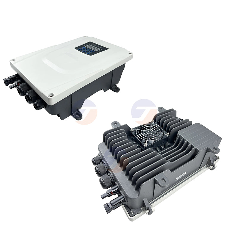 All-in-One AC/DC Dual Power Solar Well Pump, Stainless Steel Impeller Submersible Pump for Farm Irrigation