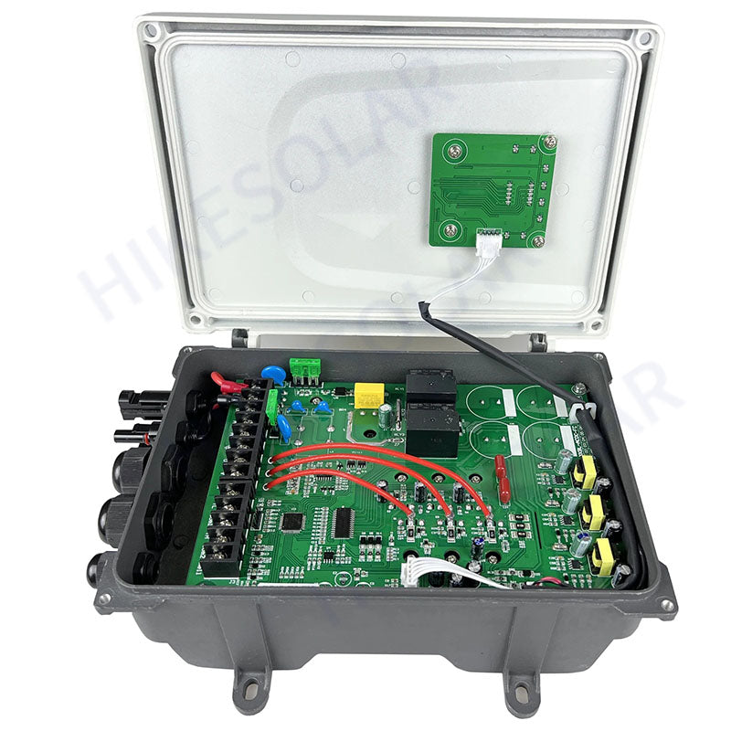 Hybrid AC/DC Solar Pump Controller with MPPT, 900W‑3000W, Full Protection for Solar Submersible Water Pump